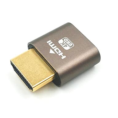Digitalkey Dummy Plug HDMI 4K emulador pantalla para gestión remota PC. 4K hasta 3840 x 2160 @ 60Hz. Windows Teamviewer u otro (1 unidad)