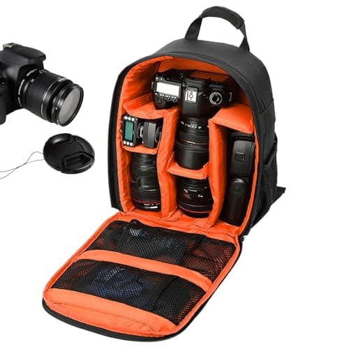Genérico Mochila para Cámara DSLR,Bolso Transportable Para Cámaras Sin Espejo - Mochila Ligera DSLR Con Cremallera Para Mujeres Niñas Adolescentes y Deportistas