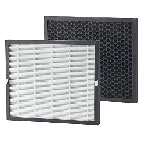 Filtro HEPA 2 en 1 y Filtro de Carbón Activado Filtro de Repuesto para Deshumidificador Greenmigo 55L WiFi(ALPHA-AF55 WiFi) Deshumidificador de Habitación,Blanco/Negro