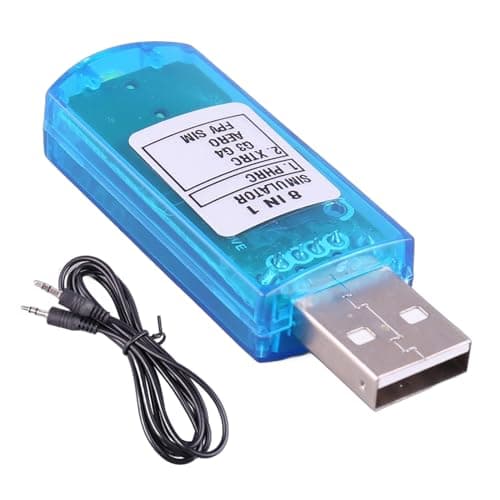 Simuladores Vuelo USB 8 En 1 Controladores Helicópteros Y Aviones FPV con Cable para Aprender Y Practicar Habilidades Vuelo