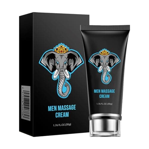 Crema revitalizante para hombres, aceite de masaje para el agrandamiento, Hidratante - Hipoalergénico, crema de alivio para los cuerpos cavernosos(1.76 oz)