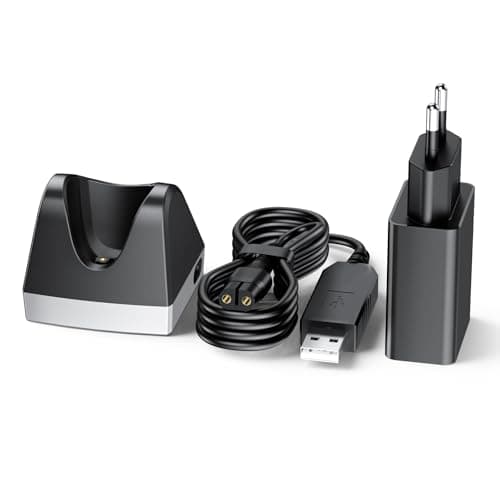 4.3V Base Cargador de Maquinilla Afeitar Compatible con Philips OneBlade Afeitadora Eléctrica A00390 QP2520 para Recambio Soporte Cargador para Recortadora de Barba