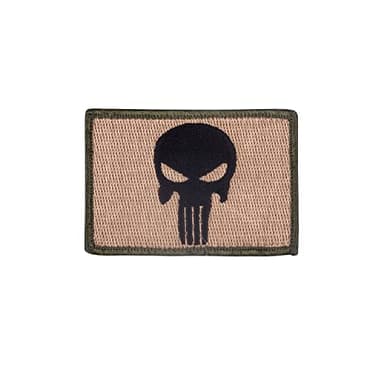 Elitex Training Parche Bordado con Velcro - Calavera - Parche para Mochilas y Chalecos de Cross Training y Gimnasio