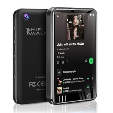 HIFI WALKER G7 MP3 Player with Camera and Spotify, MP3 Player with Bluetooth and WiFi, Android 80GB mp3 Player, Spotify MP4 Player with Speaker, Spotify, Youtube