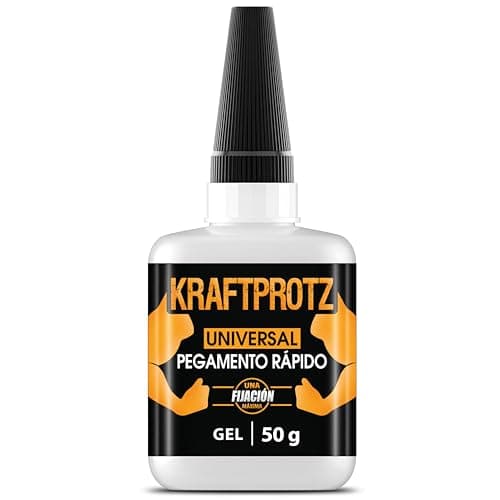 50g pegamento instantáneo extra fuerte, Con punta anti-secado incluida, KRAFTPROTZ, Pegamento liquido superpotente, El embalaje puede variar