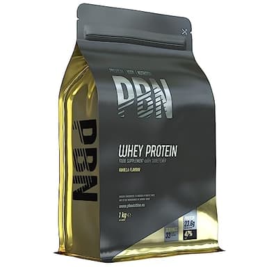 Premium Body Nutrition - Proteína de suero de leche en polvo, 1 kg (Paquete de 1), sabor Vainilla, sabor optimizado