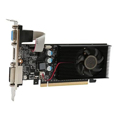 Samst Tarjeta Gráfica para Juegos, DDR3 64 bit Tarjeta Gráfica para Juegos de PC Tarjeta de Video PCI Express 2.0 HDMI VGA DVI Tarjeta Gráfica para Computadora para Juegos de PC