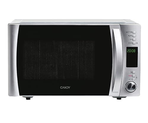 Candy X-Range CMXG 25DCS, Microondas con Grill, 25L, 1450W, 5 Niveles, Digital, 40 Programas, Bloqueo, Plato 31,5CM, Grill Rack, Plato Crunchy, Express Cooking, Temporizador, App simply-Fi, Inox