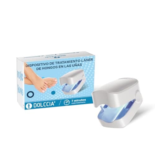 DOLCCIA - Dispositivo Láser para Tratamiento de Hongos en las Uñas, Limpieza y Reparación Hongos Las Uñas Los Pies Y Manos, Sin Dolor, Portátil y Recargable, Uso Doméstico