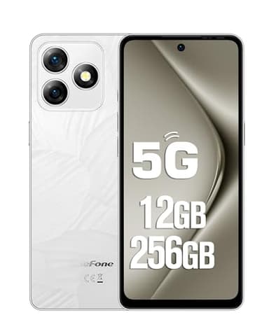 Ulefone Note 18 Ultra 5G Smartphone, Android 13 Móviles 12GB + 256GB/SD-2TB Teléfono Movil, 6,78 Zoll FHD+ Cámara 50MP+50MP+32MP, Batería 5450mAh/OTG con 18W, Dual SIM Móvil 5G Wi-Fi/GPS/NFC, Blanco