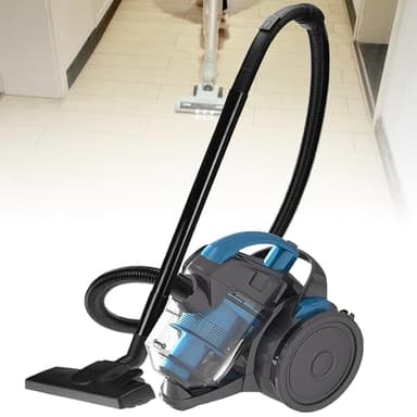 Aspiradora Cilíndrica Potente de 2000W, Aspiradora con Cable Multifunción, Capacidad de 1,8 Litros, Aspiradoras para el Cuidado del Piso, Bajo Ruido, Limpieza Multisuperficie, para Uso Doméstico, Piso