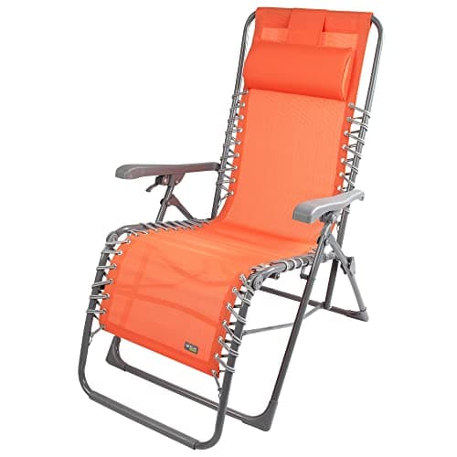 AKTIVE Silla de Playa Plegable antivuelco, Peso máximo soportado 150Kg., Estable y Resistente, Reclinable con Ajuste de posición, Medidas pos. Silla 52x73x106 cm, Medidas pos. tum (61080)