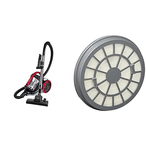 Polti Forzaspira C110_Plus Aspirador cicónico sin Bolsa, 2 litros Capacidad depósito de Recogida, 800 W, 80 Decibelios, Rojo/Negro PAEU0279 Filtro Hepa H13 para Aspirador Forzaspira