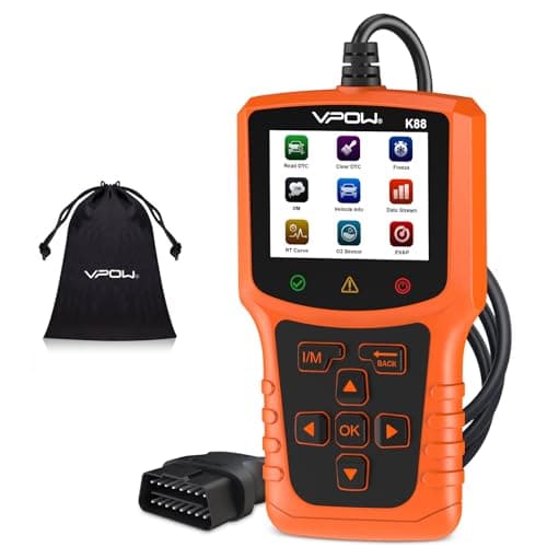 OBD2 Diagnosis Coche OBD Scanner: Maquina de Diagnosis para BMW Mercedes Multimarca Coche - EOBD para Verificar la Luz de Check Engine y Leer Códigos de Falla - Capacidades OBDII en Español