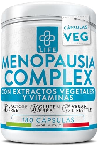 Menopausia Complex 180 Cápsulas PiuLife® 3 Al Día, Menopausia Suplementos Con Lupulo, Pasiflora, Salvia, Dioscorea Villosa, Para Sofocos, Aliviar Hinchazón Abdominal, Menopausia Mejores Productos
