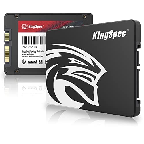 Kingspec SSD 1TB SATA III 6Gb/s 2,5" TLC 3D NAND Flash Disco Duro Interno - Lectura de Hasta 570 MB/s Para Escritorios/Computadoras Portátiles/Todo en Uno