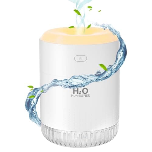 Humidificador Bebes Humidificador Pequeño con Luz Nocturna y Apagado Automático de 2 Modos Silencioso Ultrasónico USB dormitorio (White)