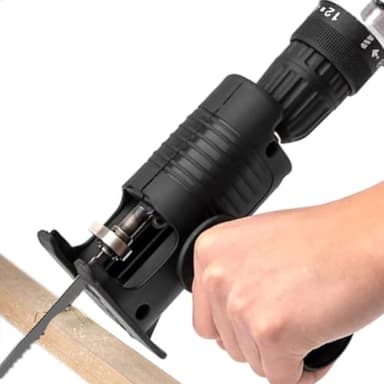 Uadme Sierra Recíproca Portátil, Sierra Recíproca de Taladro Inalámbricos, Kit de Accesorios de Sierra Recíproca Adaptador, Herramientas Eléctricas de Sierra Caladora, para Corte de Madera Metal