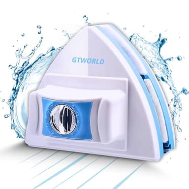 GTWORLD Limpiacristales Magnético con Sistema Anticaídas - Apto para doble acristalamiento - Limpia Cristales con Iman para Ventanas - Ideal para Ventanas de 5-25mm- Limpia por Dentro y por Fuera