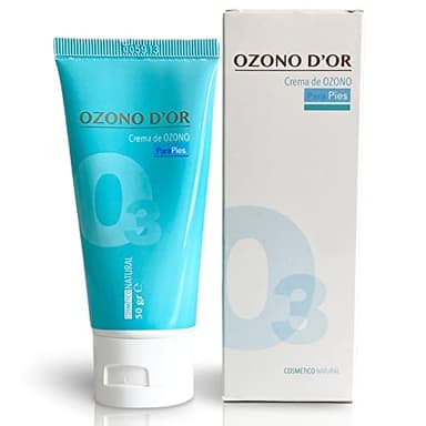 OZONO D'OR - Crema Pies Secos y Agrietados con Ozono 100% Natural BIO, Vegano, Elimina los Hongos Pies que provocan el mal Olor Pies, es Ultra Hidratante como Ablandador de Callos y Durezas | 50 gr.
