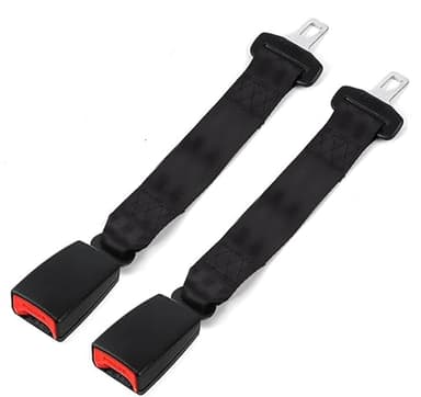 GDFJBG 2 Piezas de Accesorios de Coche, 36CM Hebilla del Cinturón Seguridad Clips de Cinturón de Seguridad Coche Anti (Negro)