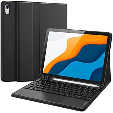 Earto Teclado iPad 11 Generación (A16, 2025)/ 10 Generación 10.9” 2022, Funda Teclado per iPad 10a/11a Generación, 2 Canales BT, Teclado Inalámbrico Desmontable con Touchpad, Español Ñ, Negro