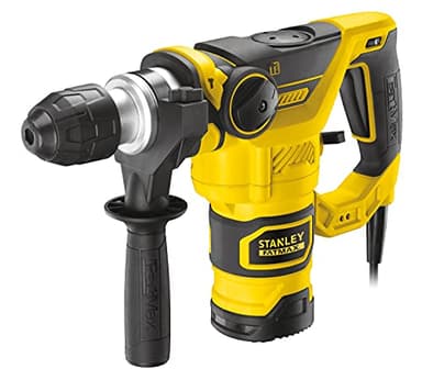 STANLEY FATMAX Martillo percutor SDS Plus 1.250W, Impacto 3.5J, Velocidad 850rpm, 3 Funciones de Golpeo, Incluye Maletín de Transporte y Accesorios Gama FATMAX, FME1250K-QS