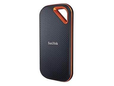 SanDisk SSD NVMe Extreme PRO de 2 TB (SSD NVMe portátil, USB-C, lectura de hasta 1050 MB/s y escritura de 1050 MB/s, robusto y resistente al agua, mosquetón)]