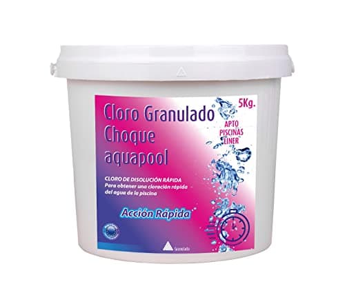 Cloro de Choque en Grano Aquapool para una disolución rápida en el Tratamiento Inicial de la Piscina (5 KG)