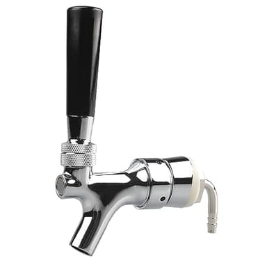 PERA Grifo de barril de cerveza de barril de cerveza, cromado, dispensador de grifo de vástago de cerveza, kit de grifo de vástago para barril de cerveza casera kegerator keg kegging
