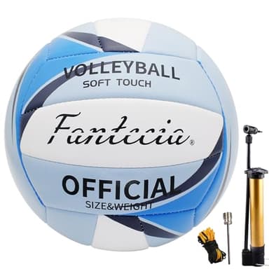 Fantecia Balones de Voleibol Oficial Tamaño 5 Pelotas de Voleibol Suave para Exterior Interior Playa Gimnasio Pelota de Juego para Adolescentes Adultos Niños
