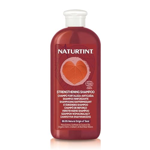 Naturtint Champú Fortaleza Anticaída, Tratamiento Crece Pelo, Estimula el Crecimiento Capilar, Para Cabellos Débiles o con Problemas de Caída, 99% Ingredientes Naturales, ECOCERT, 330 ml