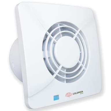GOLDMAN SERVICE | Extractor de Baño Silencioso Ventilador Extractor de Aire Potente Anti Humedad Olores Válvula Antirretorno y Mosquitera | Diámetro: 100 milímetros 12W
