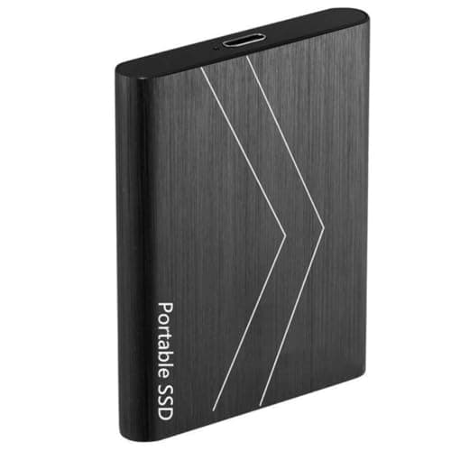 Disco Duro Externo de 2TB, Ultra Delgado y Portátil de 2.5" con Conexión USB, Almacenamiento Compatible con PC, Ordenador Portátil y Computadora (Negro)