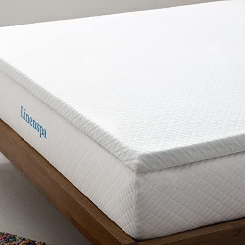 Linenspa Sobrecolchon Viscoelastico | Topper para colchon 150 x 190 cm | Grosor 5 cm | Con Gel y funda con cremallera lavable | Oeko-Tex