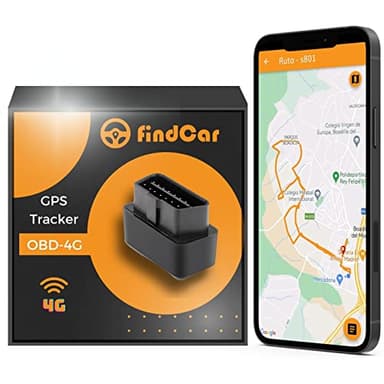 findCar OBD 4G - Localizador GPS para coches, motocicletas y otros vehículos | Fácil Instalación | Localización en Tiempo Real | Flotas | Alertas Velocidad | Antirrobo | gps coche localizador (OBD 4G)