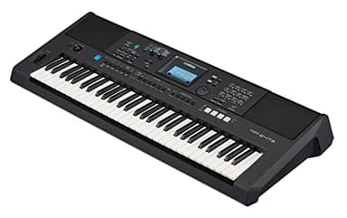 Yamaha PSR-E473 Teclado digital portátil y versátil con 61 teclas sensibles a la pulsación, negro