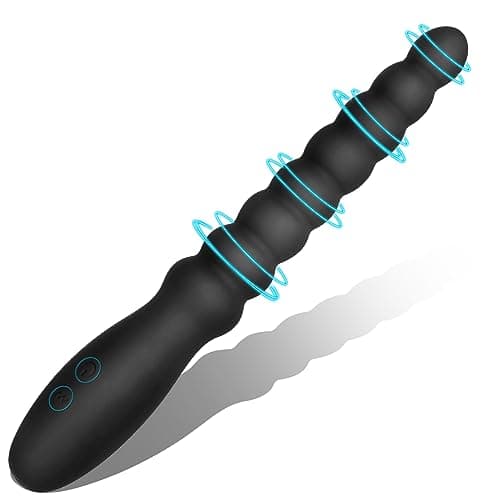 Vibrador de cuentas anales juguete para hombres mujeres parejas vibrador recargable impermeable estimulador de punto G masajeador de próstata masculino gradiente silicona consolador para principiantes