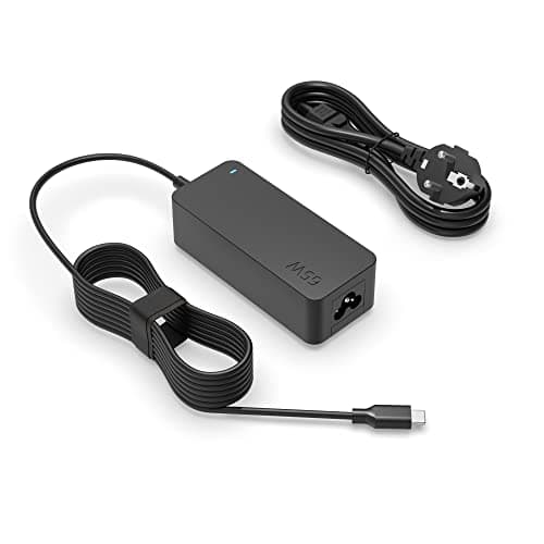 65W Cargador Compatible con LG-Gram-14T90R 14Z90R 14Z90RS 14ZB90Q 15Z90R 15Z90RT 16MR70 16T90Q 16T90R 16Z90R 16Z90RS 17Z90R 17ZB90 Tipo-C Computadora Portátil Alimentación Adaptador