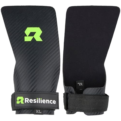 RESILIENCE CALLERAS para Crossfit,Gimnasio Y Calistenia - Grips con Almohadilla Extra, Protección Antidesgarros y Ampollas, Ideales para Halterofilia, Calistenia y Ejercicios de Fuerza (Medium)