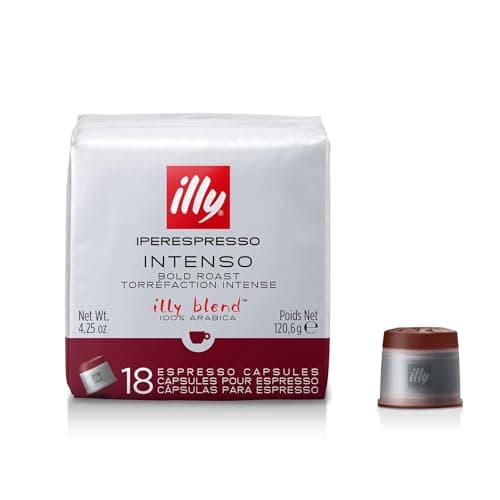Illycaffè Cápsulas Café Iperespresso Tueste INTENSO, 6 cubos de 18 cápsulas, total 108 cápsulas