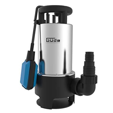 Güde 94639 GS 1103 Pi Bomba sumergible de aguas residuales, 230 V, 1100 W, Plata/Azul/Negro