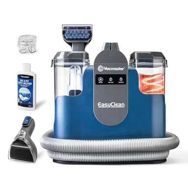 Vacmaster SCC1201H 1200W Aspiradora Limpiadora de Alfombras con Tecnología de Calentamiento Dispositivo de Limpieza de Tapicería Ideal para Limpiar, Sofás, Asientos de Coche, Moquetas