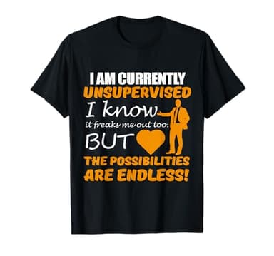 Oficina Humor Chistes Soy Sin Supervisión Divertido Camiseta