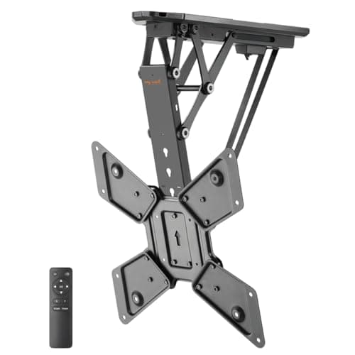 mywall HL40ML - Soporte de Techo motorizado Plegable para Pantallas Planas de 23" a 55" (58-140 cm), soporta hasta 30 kg. Inclinación de 0° a 75° y Ajuste Horizontal: +/- 3°.