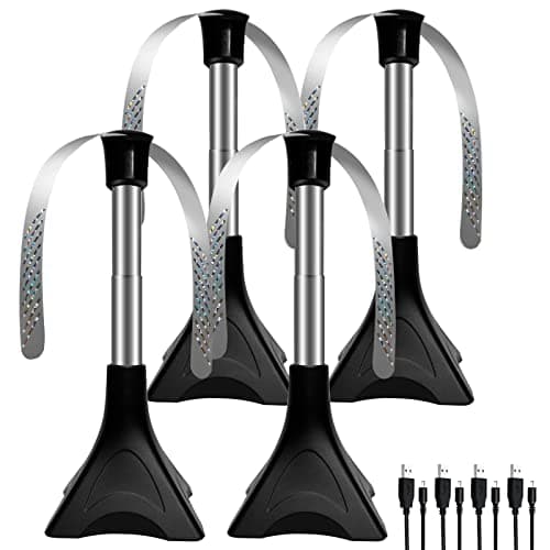 PTHTECHUS 4 PCS Protectores de Moscas Antimoscas, Ventilador de Protección contra Mosquitos, Ventilador de Moscas para Ahuyentar a Volar, Disfruta de Tus Comidas Al Aire Libre