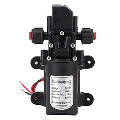 Jadeshay Bomba Agua 12v, 60W DC 12V 116Psi Bomba de Agua 12v Bomba de Diafragma Autocebante de Alta Presión para Caravana Barco RV Jardín Limpieza de Vehículos Autocaravana