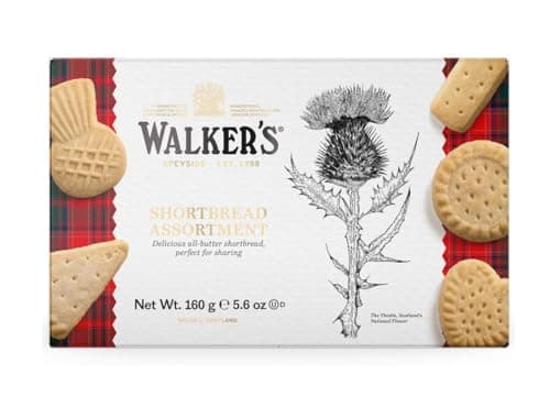 Galletas de mantequilla Walkers surtidas, paquete de 1 (1 caja de 160 g)