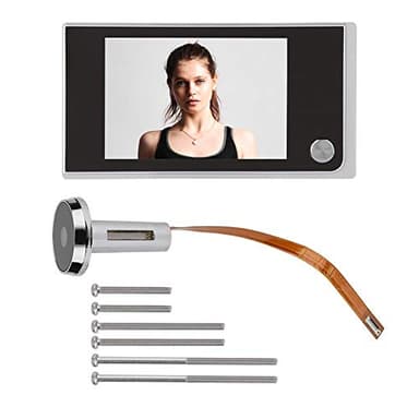 LetCart Mirilla Digital de Puerta con Pantalla Táctil de 3.5 "LCD Digital de 120 Grados Visor de Mirilla Foto monitoreo Visual cámara electrónica Ojo de Gato