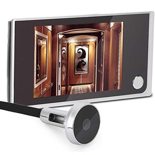 Jadeshay Unidad de Visor de Puerta, Mirilla Digital LCD de 3,5" de 120 Grados, Visor de Fotos, Ojo de Gato electrónico Visual